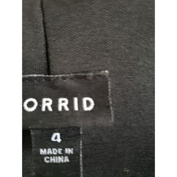 Torrid Dress Womens Size 4 Black Cold Shoulder Sheer Split Sleeve Event - Picture 2 of 11